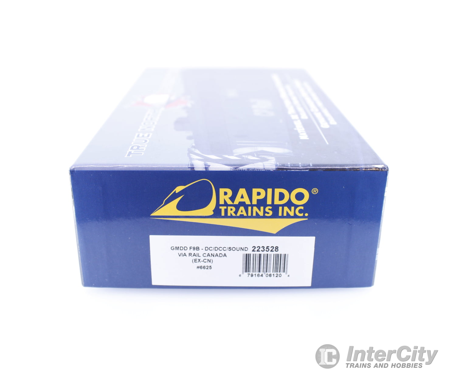 Rapido 223528 HO GMDD F9B Diesel B Unit Via Rail (VIA) 6625 DCC & Sound Locomotives