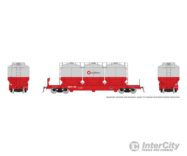 Rapido 224004A HO Halliburton Cement Car: 1990s Scheme: Single Car