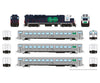 Rapido 226002 HO GO Transit Set (DC/Silent): Blue Set #2 (Loco: 604 Cab: C757 Coaches: 4713 4726) Locomotives