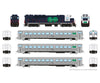 Rapido 226501 HO GO Transit Set (DC/DCC/Sound): Blue Set #1 (Loco: 600 Cab: C751 Coaches: 4704 4731) Locomotives