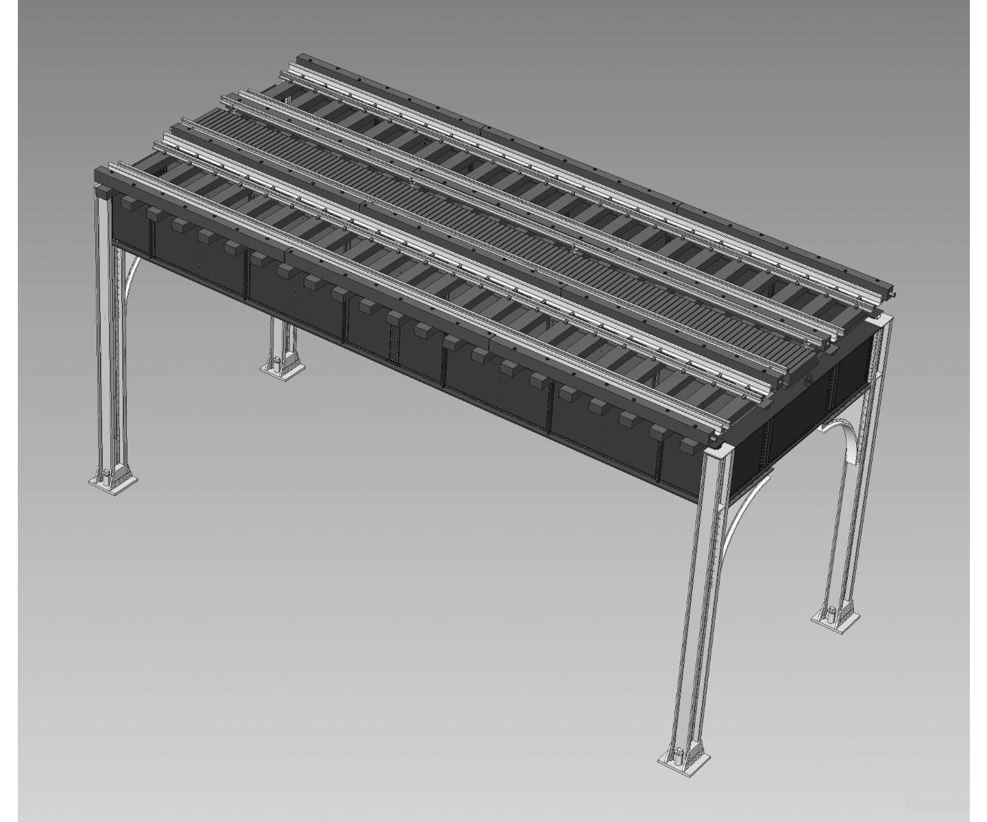 Rapido 301002 HO Elevated Transit Straight Double Track Kit w/Rails Installed (1x 43 scale feet) Track & Turnouts