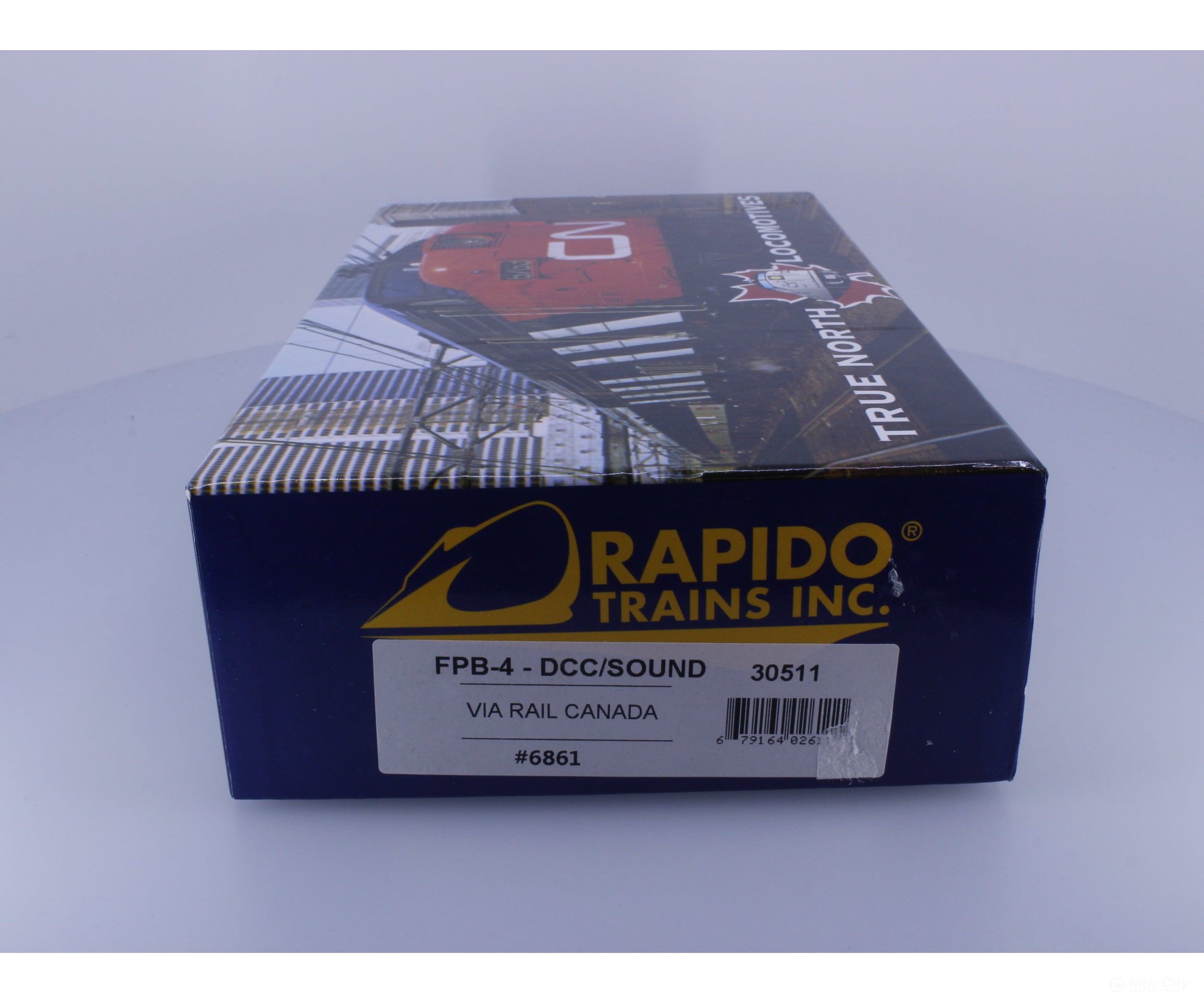 Rapido 30511 HO FPB-4 Diesel B Unit #1 Via Rail (VIA) 6861 DCC & Sound Locomotives