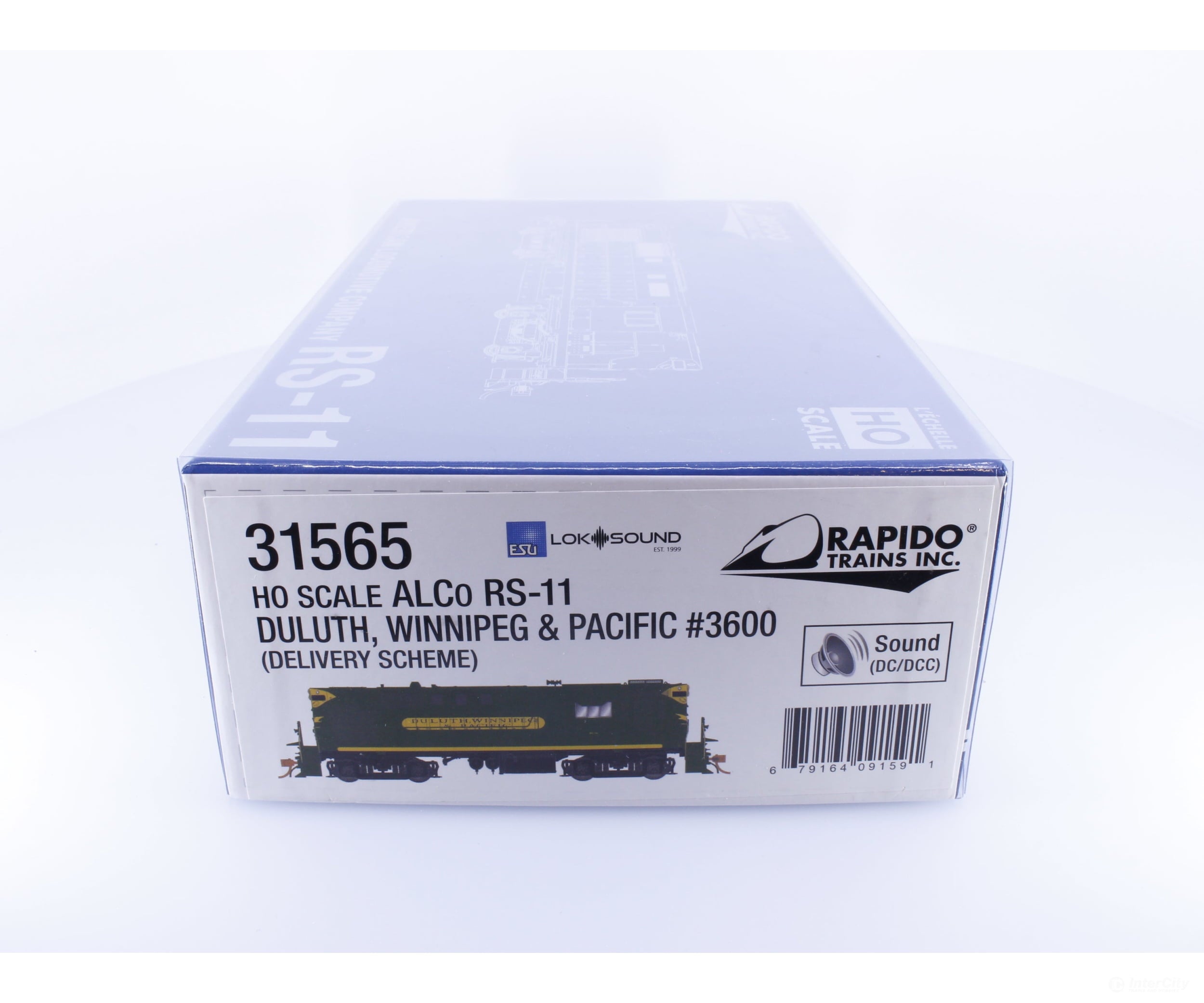 Rapido 31565 HO Alco RS-11 Diesel Locomotive Duluth Winnipeg and Pacific (DWP) 3600 DCC & Sound Locomotives