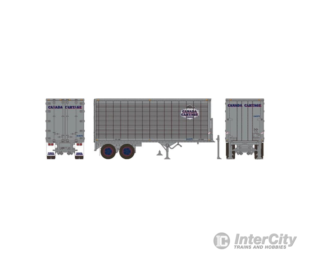 Rapido 403086 Ho 26’ Can-Car Dry Van Trailer: Canada Cartage: #8H0386 Freight Loads & Containers