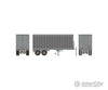 Rapido 403121 Ho 26’ Can-Car Trailer: Silver Unlettered Freight Loads & Containers