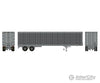 Rapido 403123 Ho 45’ Trailmobile Dry Van Trailer: Silver Unlettered Freight Loads & Containers