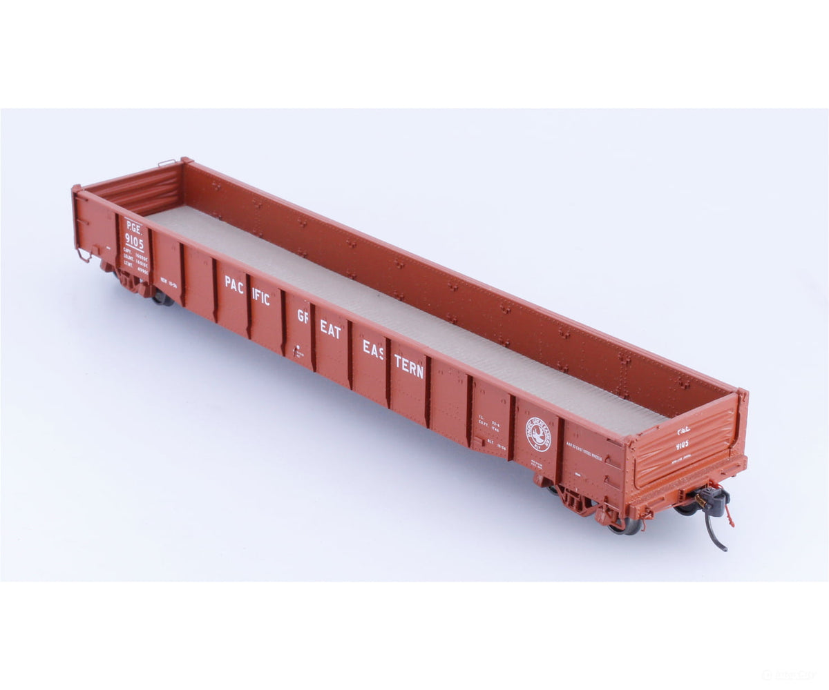 Rapido 50016-1 HO 52’ 6’’ Mill Gondola Pacific Great Eastern (PGE) 9105 - Freight Cars