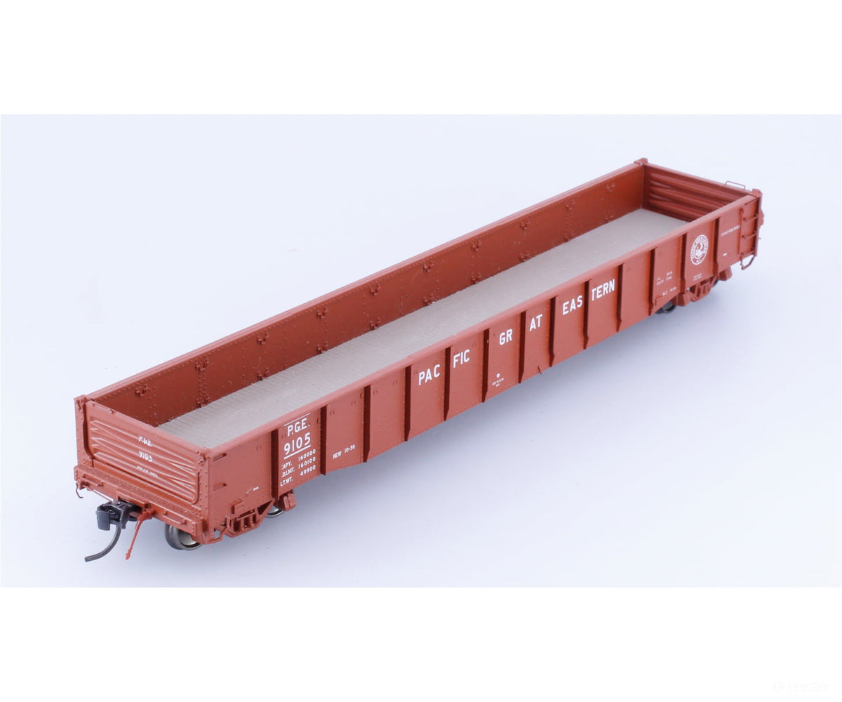 Rapido 50016-1 HO 52’ 6’’ Mill Gondola Pacific Great Eastern (PGE) 9105 - Freight Cars
