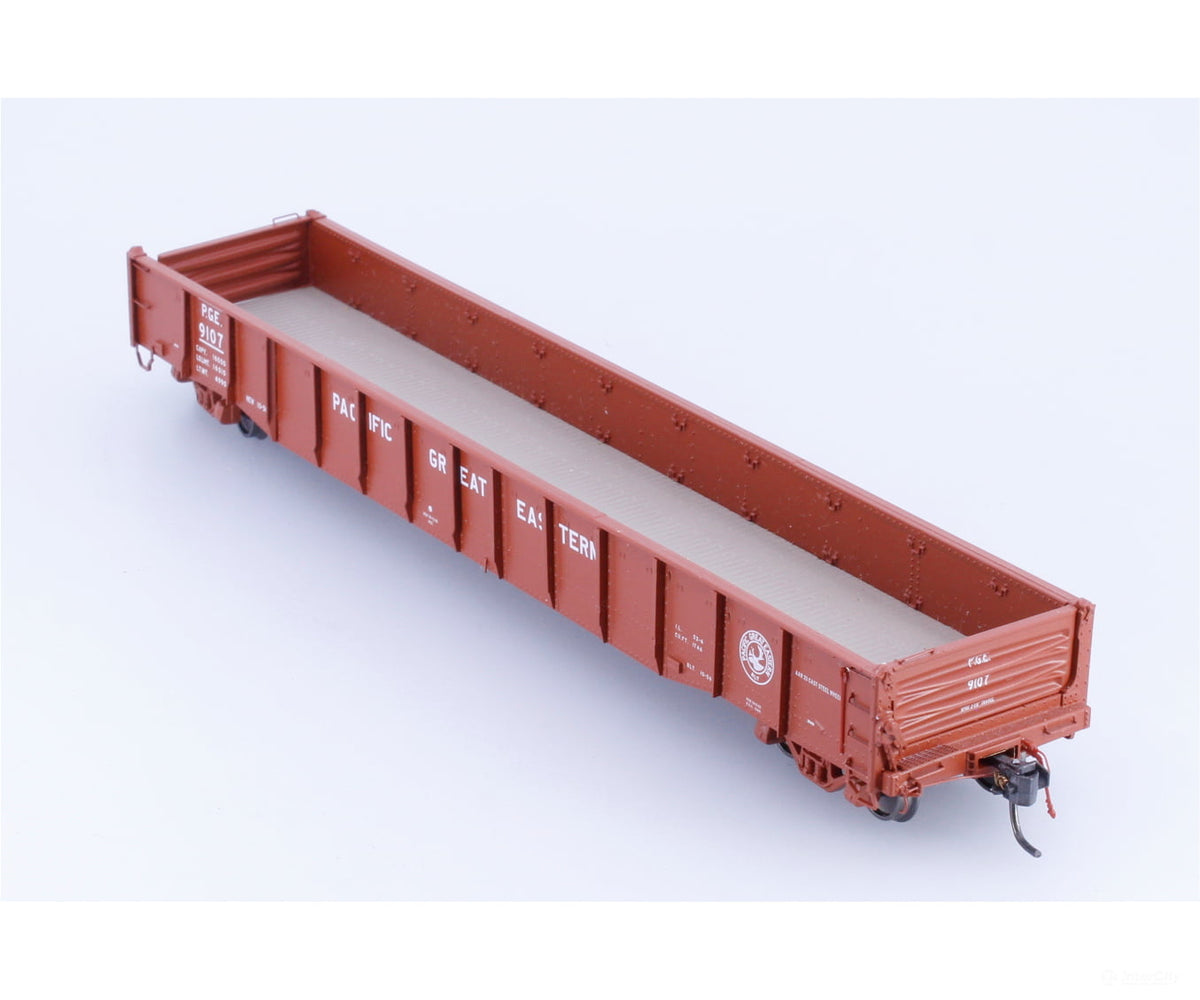 Rapido 50016-2 HO 52’ 6’’ Mill Gondola Pacific Great Eastern (PGE) 9107 - Freight Cars