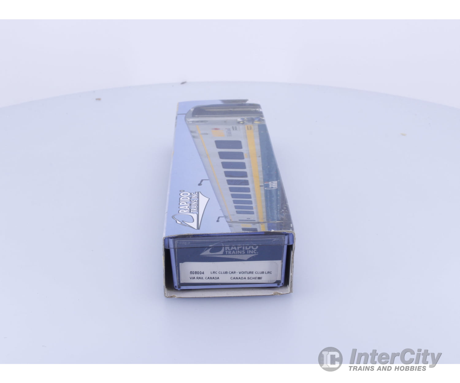 Rapido 508004 N LRC Club Car Canada Scheme Via Rail (VIA) Passenger Cars
