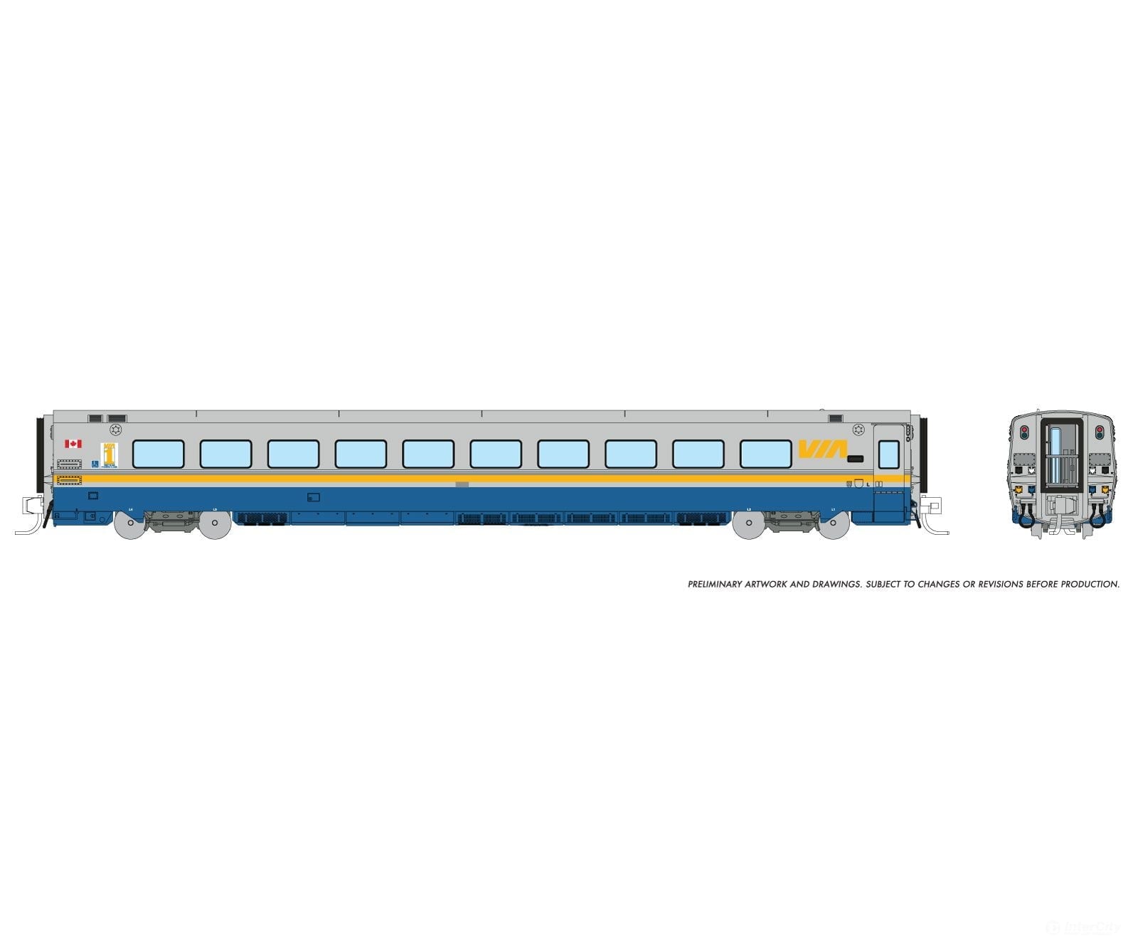 Rapido 508011 N LRC Business Class Coach: VIA Rail - Original Passenger Cars
