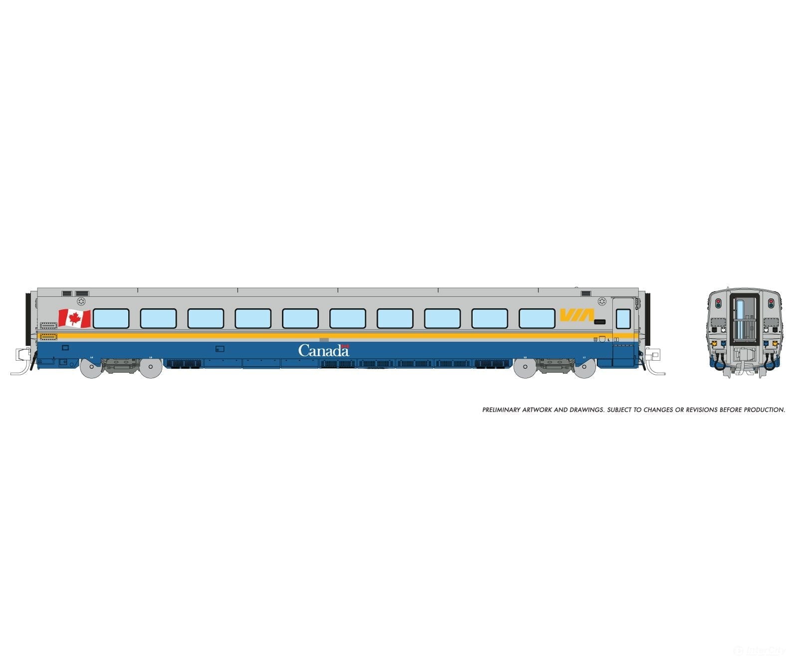 Rapido 508012 N LRC Coach: VIA Rail - Canada Scheme Passenger Cars