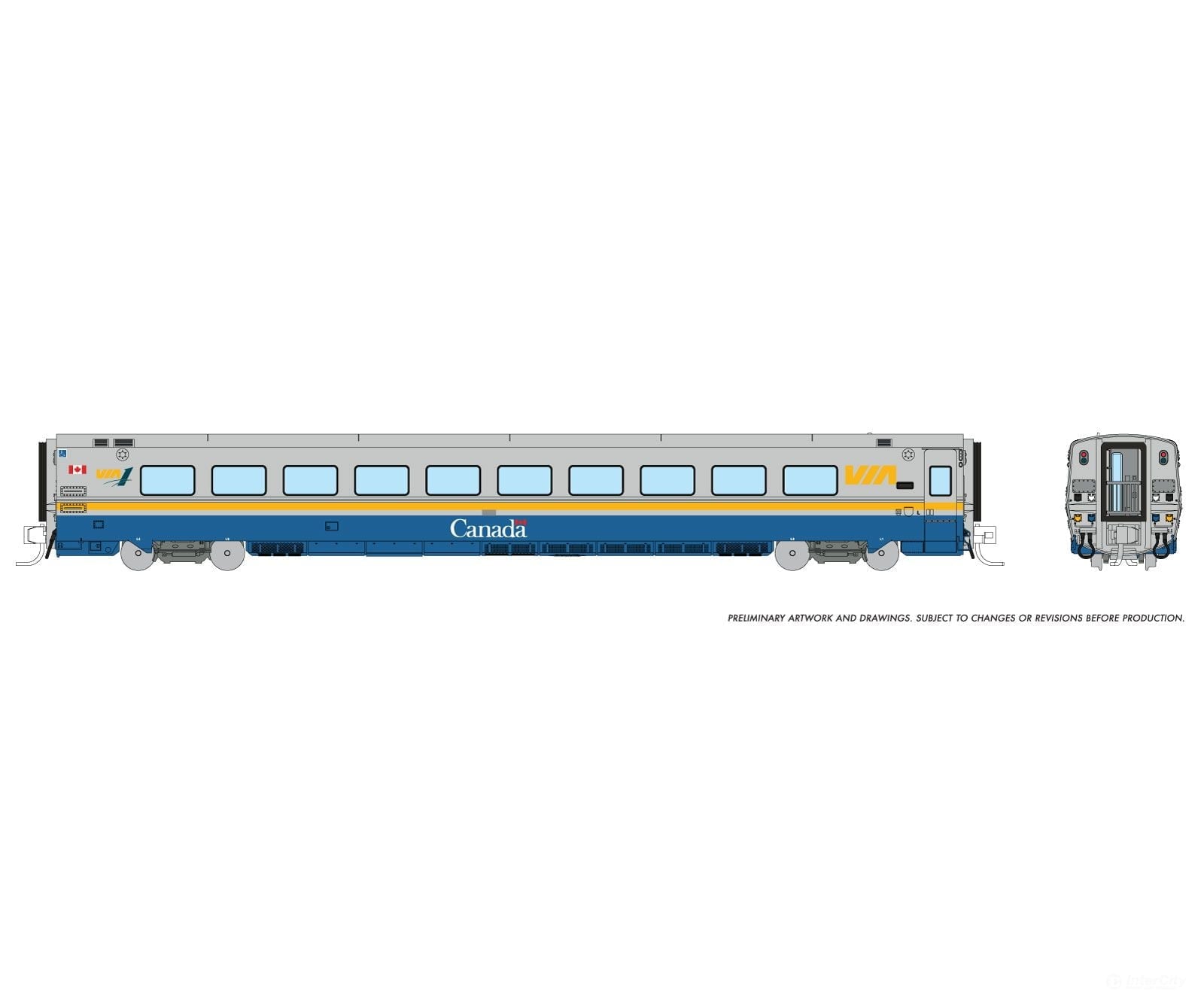 Rapido 508013 N LRC Business Class Coach: VIA Rail - Canada Scheme Passenger Cars
