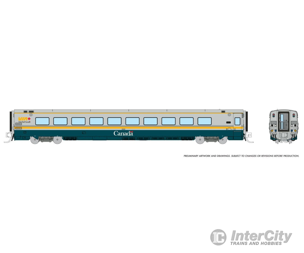 Rapido 508014 N LRC Coach: VIA Rail - Renaissance Scheme Passenger Cars