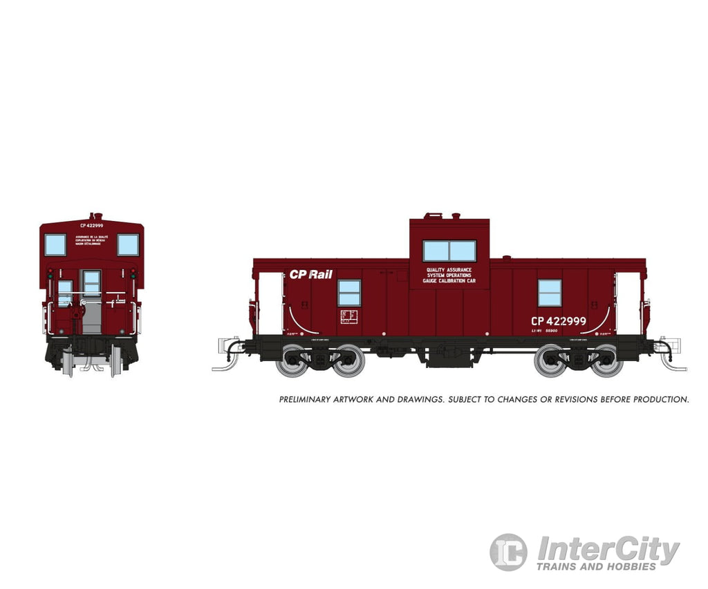 Rapido 510051 N Wide Vision Caboose: CP Rail - Gauge Calibration Car: #422999 Freight Cars