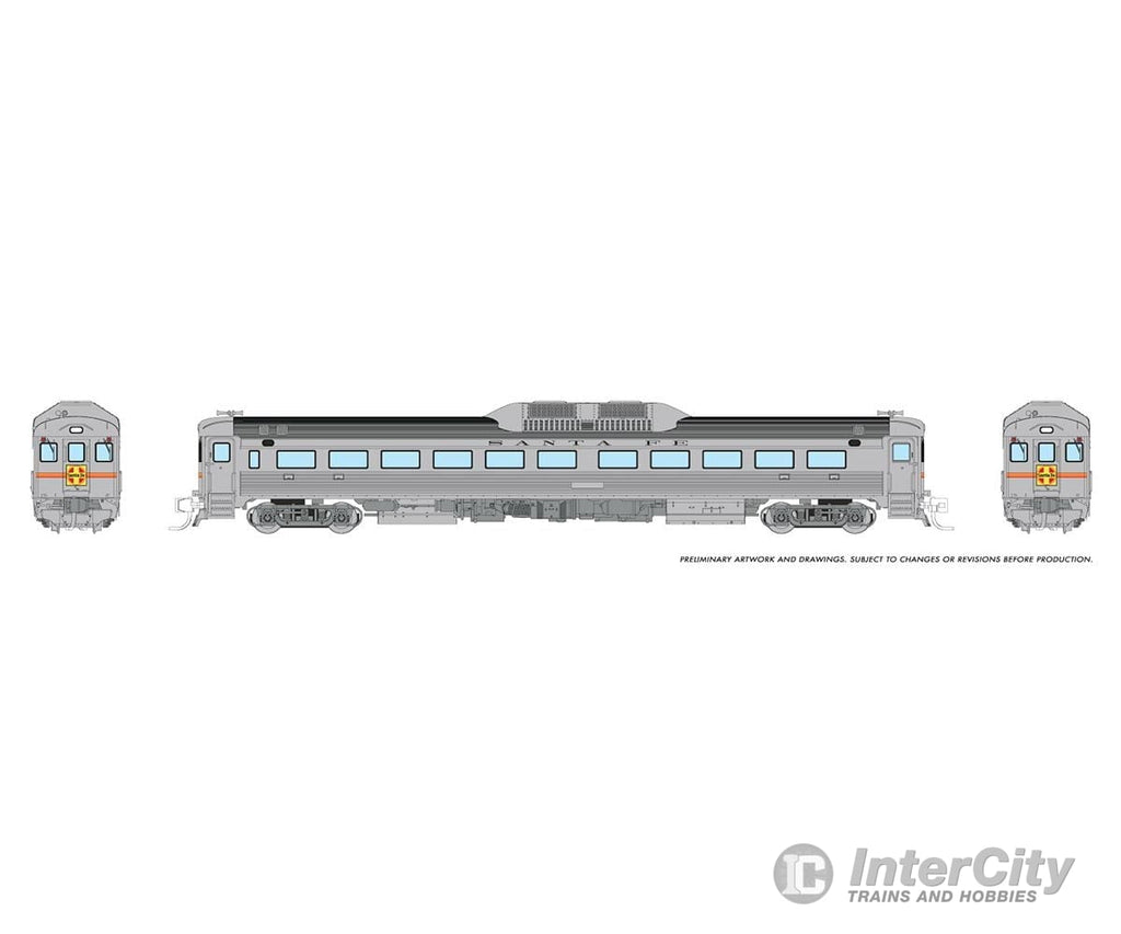 Rapido 516002 N Budd Rdc-1 (Phase 1) (Dc/Silent): Atsf - Delivery: Dc-191 + Dc-192 Locomotives