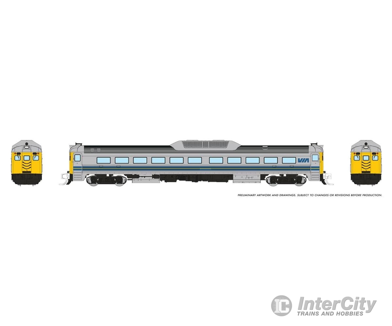 Rapido 516013 N Budd Rdc-1 (Phase 2) (Dc/Silent): Via Rail - Early Locomotives