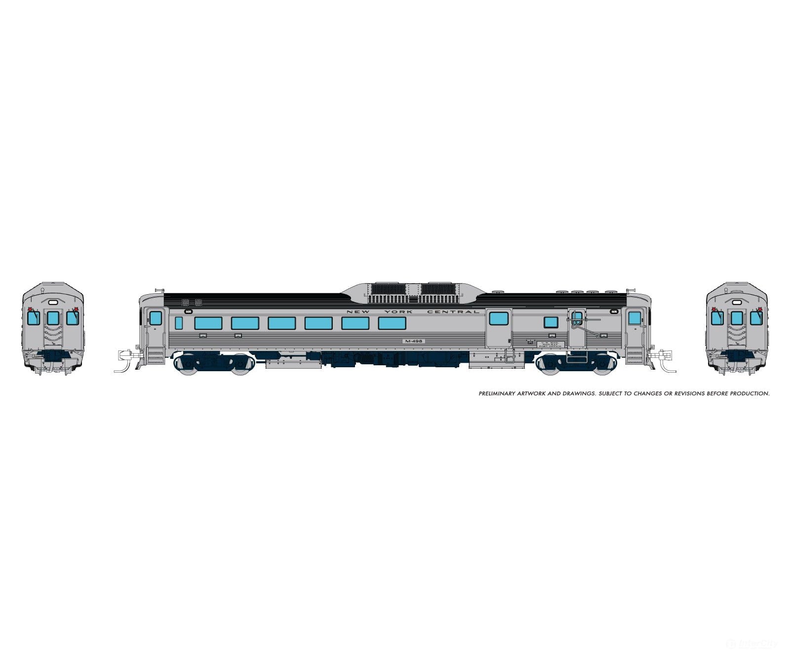 Rapido 516065 N Budd RDC-3 (Ph 1) (DC/Silent): New York Central: M-498 Locomotives