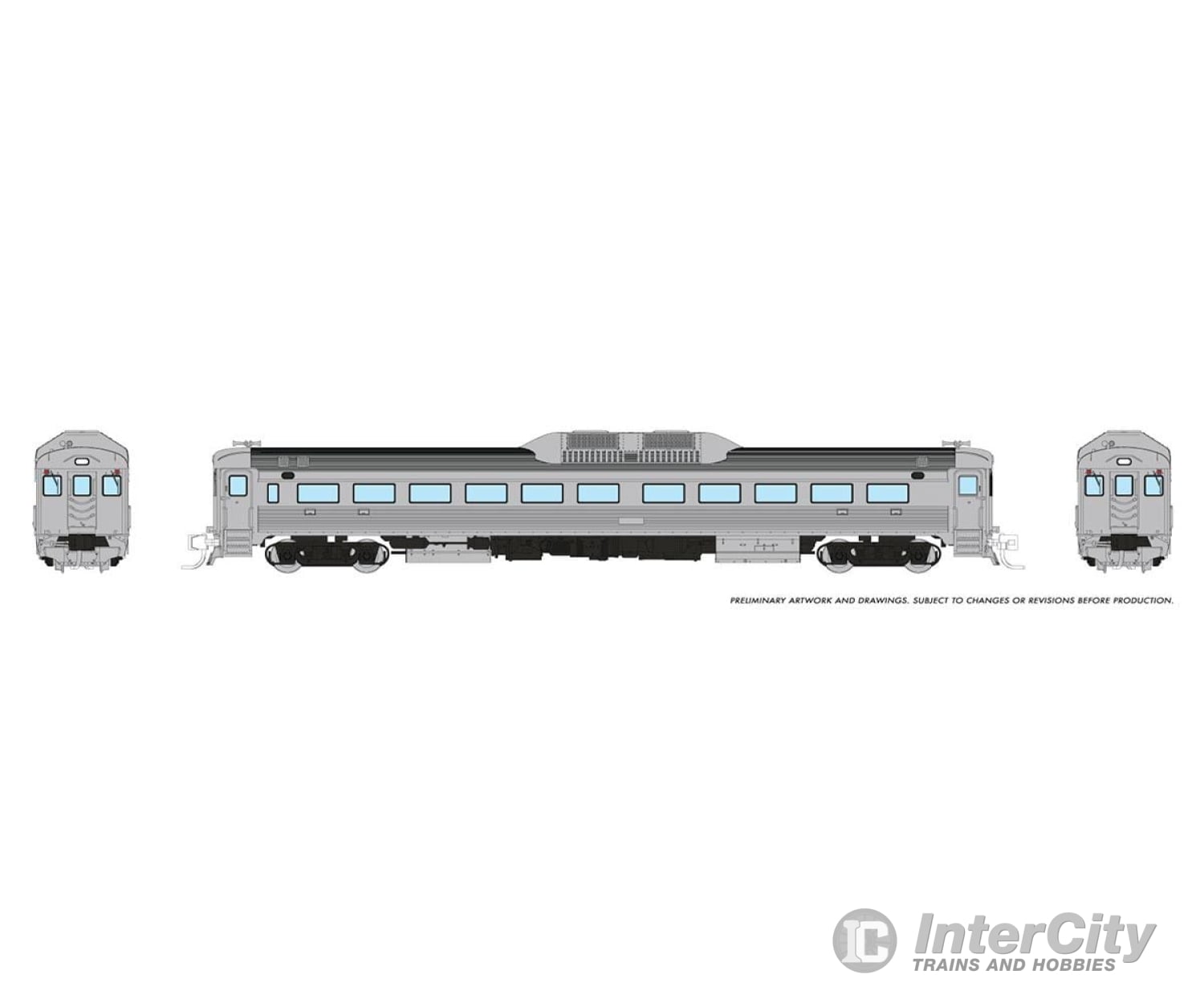 Rapido 516094 N Budd Rdc-1 (Phase 1) (Dc/Silent): Painted Unlettered Locomotives