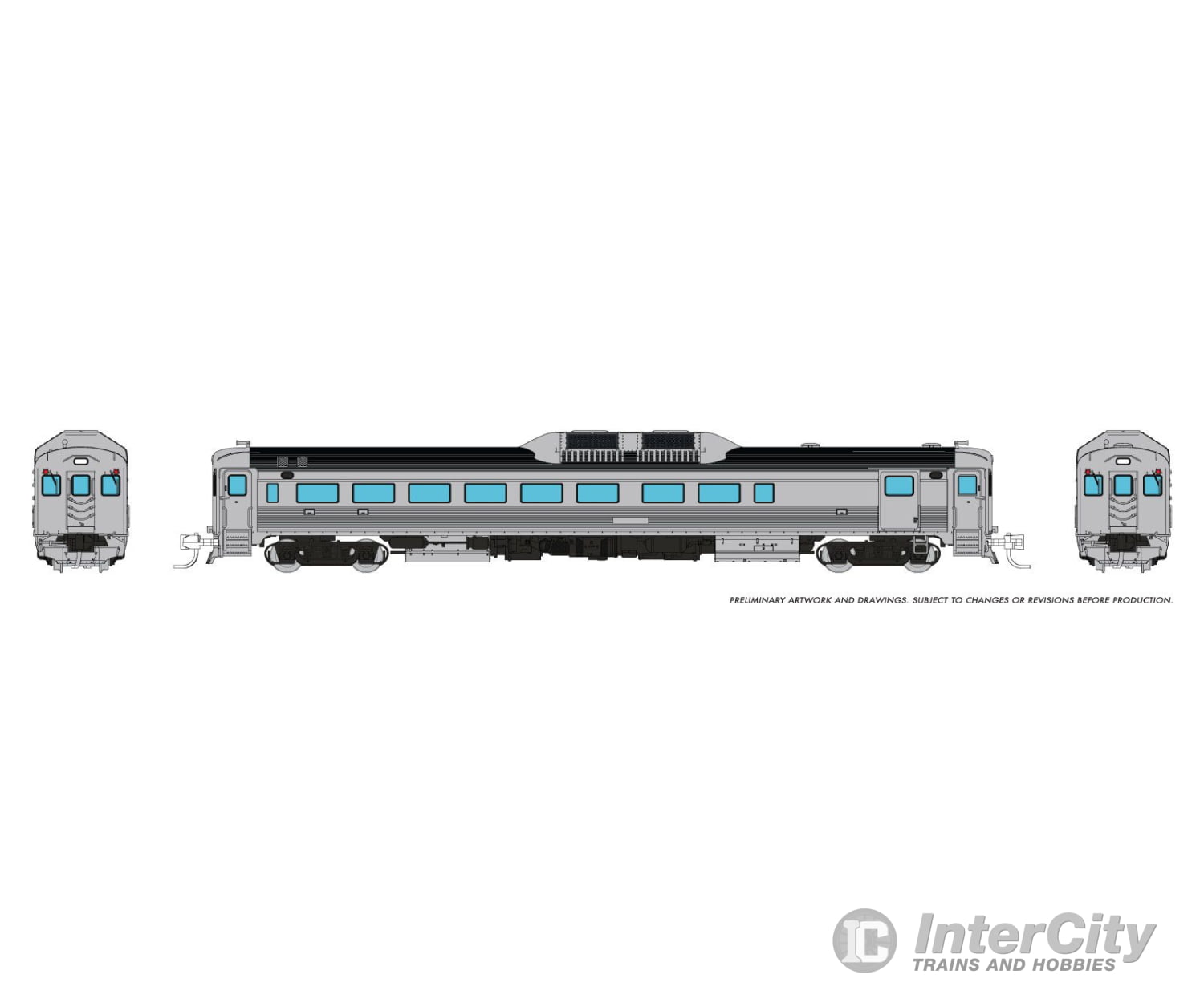 Rapido 516096 N Budd RDC-2 (Ph 1) (DC/Silent): Painted Unlettered Locomotives