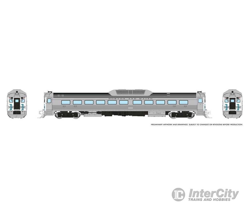 Rapido 516504 N Budd Rdc-1 (Phase 2) (Dc/Dcc/Sound): Boston & Maine - Mcginnis Locomotives
