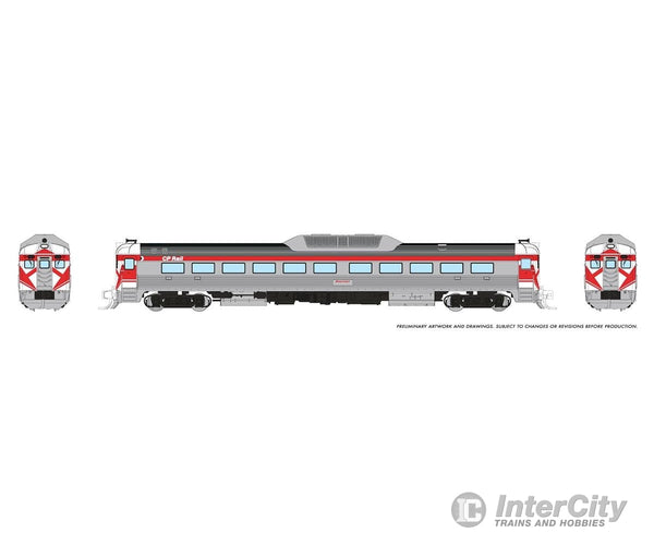 Rapido 516507 N Budd Rdc-1 (Phase 2) (Dc/Dcc/Sound): Cp Rail - Action Red Locomotives