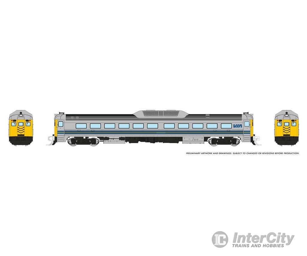 Rapido 516513 N Budd Rdc-1 (Phase 2) (Dc/Dcc/Sound): Via Rail - Early Locomotives