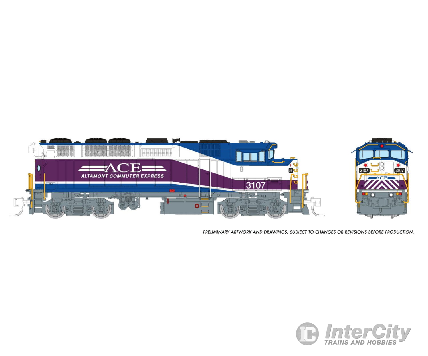 Rapido 519001 N Gmdd F59Ph (Dc/Silent): Ace: #3107 Locomotives