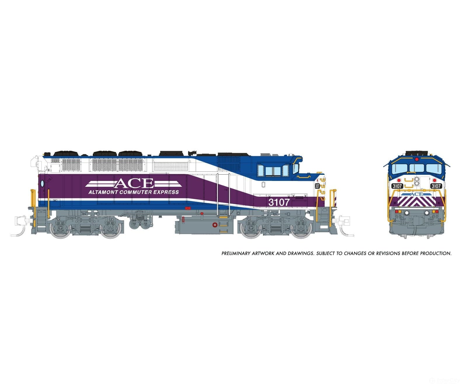 Rapido 519502 N Gmdd F59Ph (Dc/Dcc/Sound): Ace: #3109 Locomotives