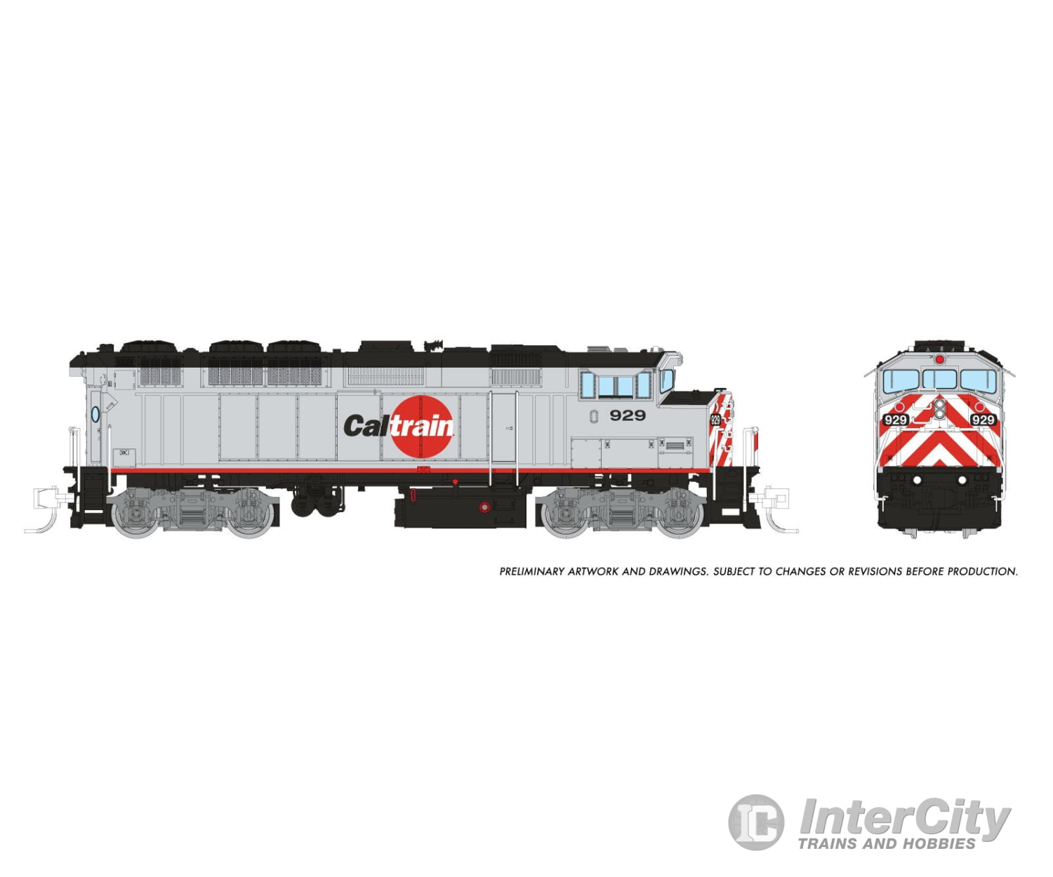 Rapido 519507 N Gmdd F59Ph (Dc/Dcc/Sound): Caltrain: #929 Locomotives