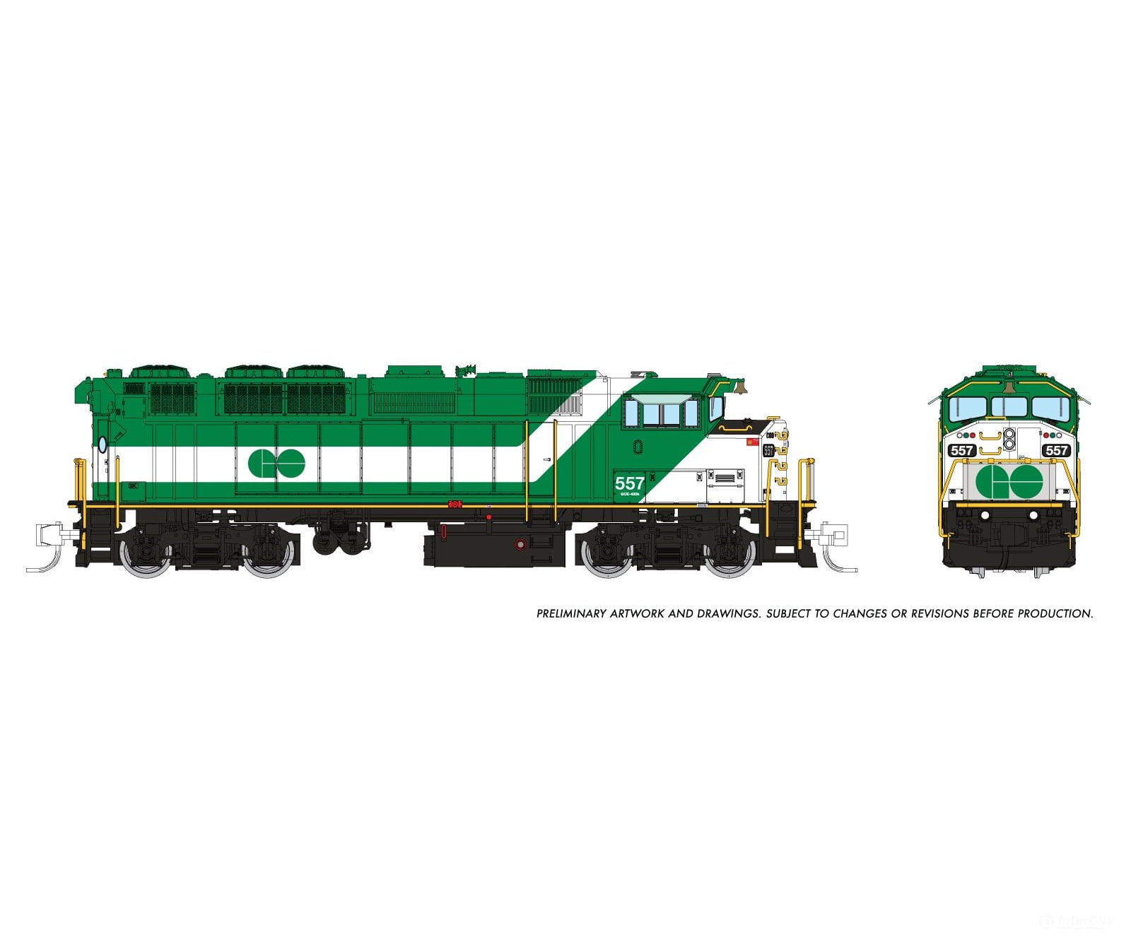Rapido 519512 N Gmdd F59Ph (Dc/Dcc/Sound): Go Transit: #559 Locomotives