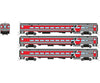 Rapido 528055 N Comet Car: CTrail Connecticut: Set #1 (Cab Car and 2 Coaches) - Passenger Cars