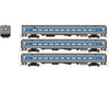 Rapido 528062 N Comet Car: MNCR Metro-North - Late Scheme: Set #1 (Cab Car and 2 Coaches) - Passenger Cars