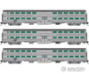 Rapido 545002 N Gallery Commuter Car: Burlington Northern: Set #2 (Coaches: 742 753 766) Passenger
