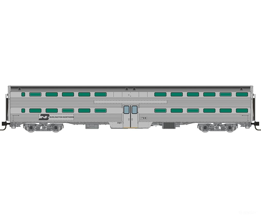 Rapido 545002A N Gallery Commuter Car: Burlington Northern Coach: Single Car Passenger Cars