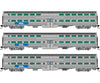 Rapido 545008 N Gallery Commuter Car: Metra - Bnsf: Set #3 (Coaches: 763 778 820) Passenger Cars