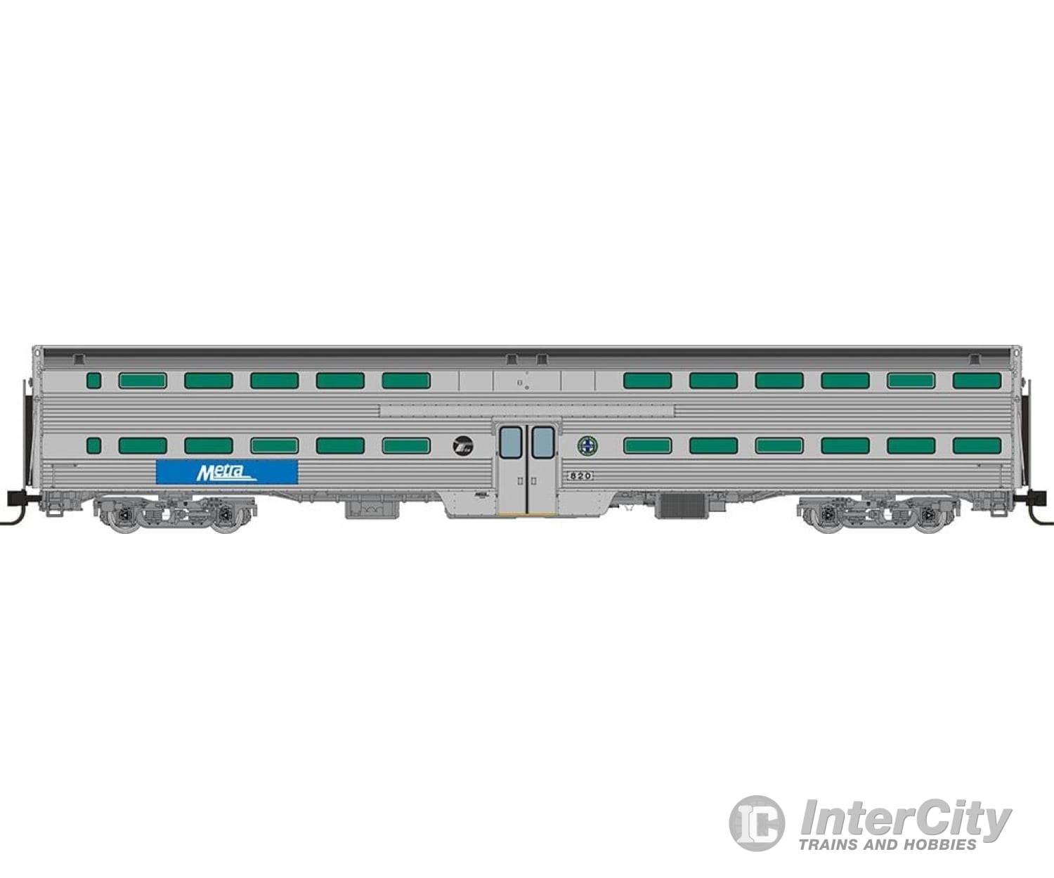 Rapido 545008A N Gallery Commuter Car: Metra - Bnsf Coach: Single Car Passenger Cars