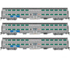 Rapido 545012 N Gallery Commuter Car: Metra - Bnsf Swoosh (Cb&Q): Set #4 (Coaches: 762 767 773)