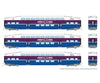 Rapido 546003 N Bilevel Commuter Car: Ace - Early: Set #3 (Coaches: 3214 3218 3221) Passenger Cars