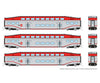 Rapido 546009 N Bilevel Commuter Car: Caltrain: Set #3 (Coaches: 230 233 235) Passenger Cars