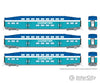 Rapido 546012 N Bilevel Commuter Car: Coaster - Early: Set #3 (Coaches: 2401 2403 2406) Passenger