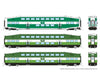Rapido 546016 N Bilevel Commuter Car: Go/Metrolinx: Set #1 (Cab: 255 Coaches: 2808 2844) Passenger