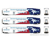 Rapido 546027 N Bilevel Commuter Car: Trinity Rail Express: Set #3 (Coaches: 1050 1053 1058)