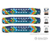 Rapido 546028 N Bilevel Commuter Car: Trirail - Dark Blue Scheme: Set #1 (Cab: 501 Coaches: 1004