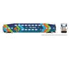 Rapido 546029 N Bilevel Commuter Car: Trirail - Dark Blue Scheme: Set #2 (Cab: 504 Coaches: 1007