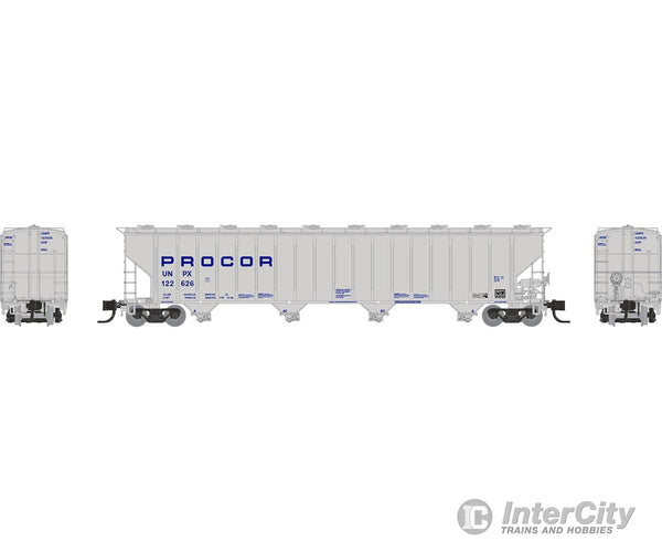 Rapido 560002A N Procor 5820 Covered Hopper: Unpx - Blue Solid: Single Car