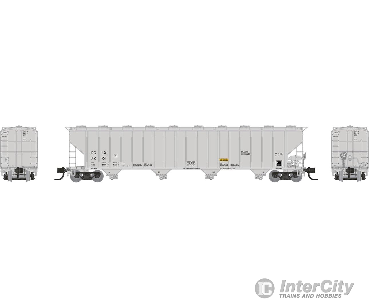 Rapido 560008A N Procor 5820 Covered Hopper: Dclx (Dow Chemical): Single Car