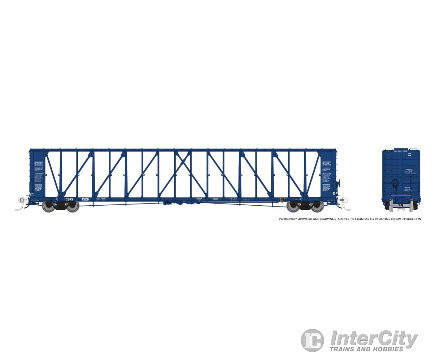 Rapido 562011 N NSC Centerbeam Flatcar: Copper Basin Railway - Red: 6-Pack Freight Cars