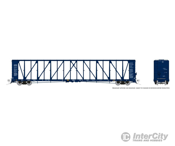 Rapido 562013 N NSC Centerbeam Flatcar: Ontario Northland - Blue: 6-Pack Freight Cars