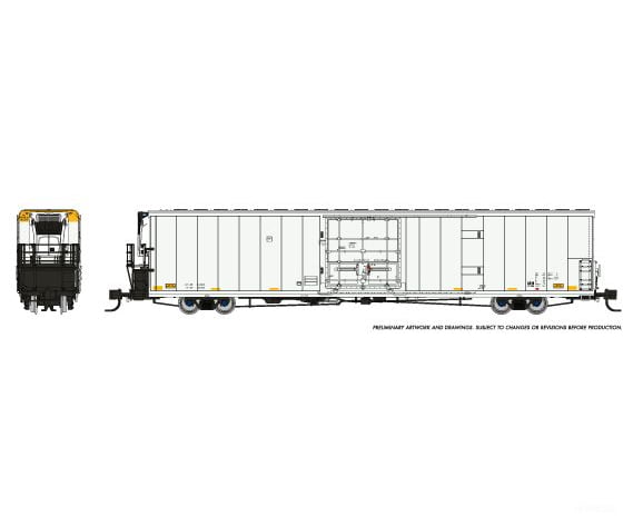 Rapido 567099 N Greenbrier 7780cuft Reefer: White data only - Freight Cars
